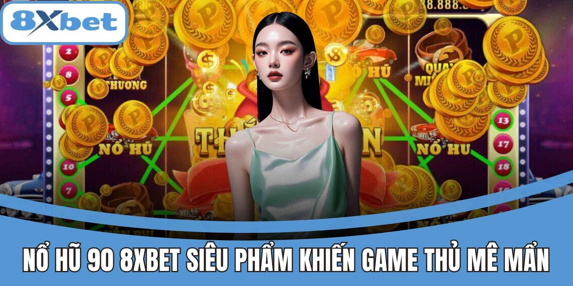 Nổ Hũ 90 8xbet Siêu Phẩm Đỉnh Cao Khiến Game Thủ Mê Mẩn 1 Giao diện trò chơi Nổ Hũ 90 tại 8xbet rực rỡ, cuốn hút người chơi
