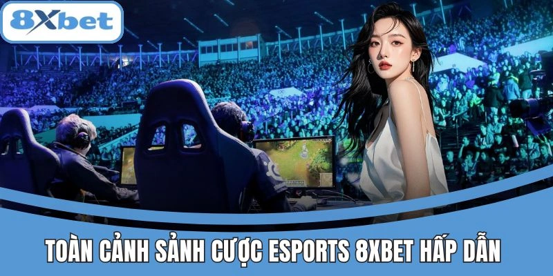 Giao diện sảnh cược Esports 8xbet hiện đại và bắt mắt